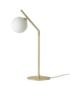 Lámpara de mesa Endo - Aromas. Lámpara tipo bola, Metal+vidrio soplado, LED 2700K 2