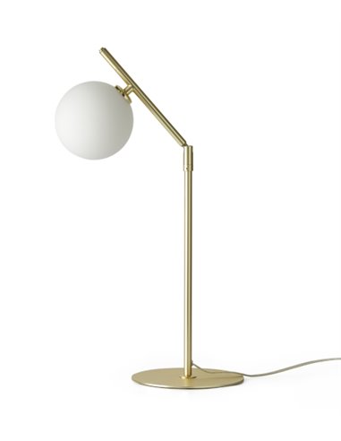 Lámpara de mesa Endo - Aromas. Lámpara tipo bola, Metal+vidrio soplado, LED 2700K