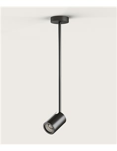 Proyector de techo Noon – Aromas – Lámpara de techo negra, GU10 LED 3000K, Regulable Triac