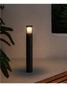 Lámpara Baliza PLIM 3 - Faro - Exterior y jardin, color gris oscuro