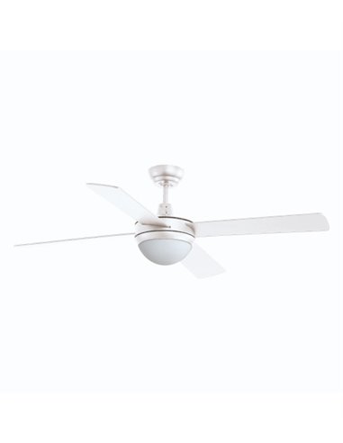 Ventilador de techo con luz Nick - Exo - Novolux Lighting - Ventilador moderno blanco, 3 velocidades