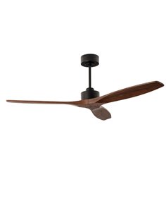Ventilador de techo sin luz Stem Evo - FORLIGHT - Ventilador de madera oscura, 6 velocidades