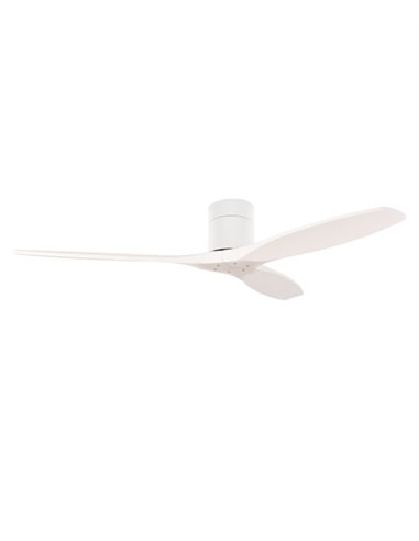 Ventilador de techo Stem Evo - FORLIGHT - Ventilador DC blanco con palas de madera