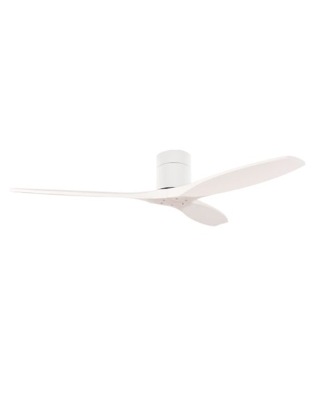 Ventilador de techo Stem Evo - FORLIGHT - Ventilador DC blanco con palas de madera