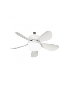Ventilador de techo con luz Nano - AJP - Ventilador blanco LED, motor DC, 3 velocidades 2