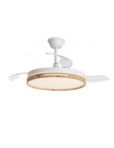 Ventilador de techo con luz Mini Togo - AJP - 3 palas, motor DC, LED regulable  2