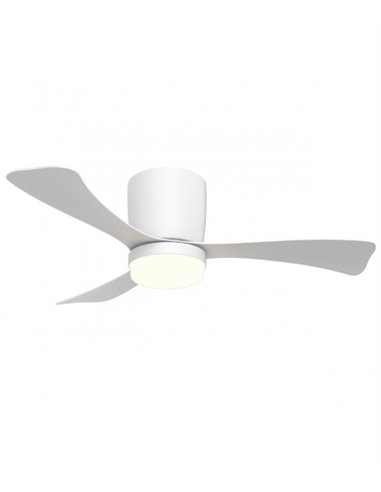 Ventilador de techo con luz Kent - AJP – Ventilador moderno LED, 6 velocidades