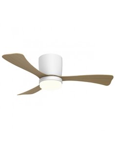 Ventilador de techo con luz Kent - AJP – Ventilador de madera, LED regulable 2
