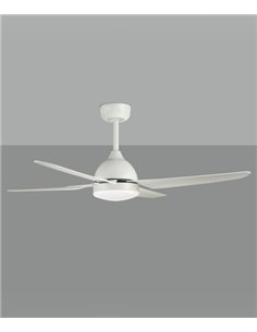 Ventilador de techo con luz Barine - ACB - Ventilador blanco, LED regulable 2