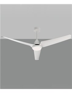 Ventilador de techo con luz Bora - ACB - Ventilador DC blanco, LED regulable 2