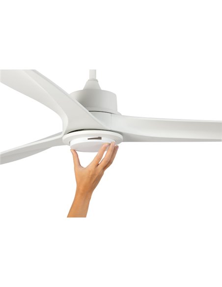 Ventilador de techo con luz blanco con motor DC Tonic - Faro