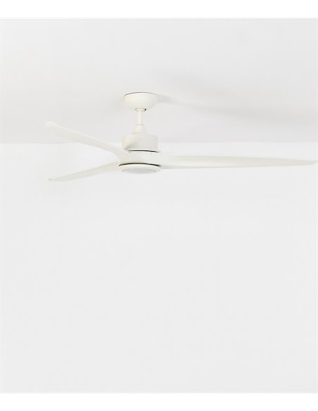 Ventilador de techo con luz blanco con motor DC Tonic - Faro