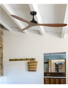 Ventilador de techo nogal tres aspas Gotland - Faro