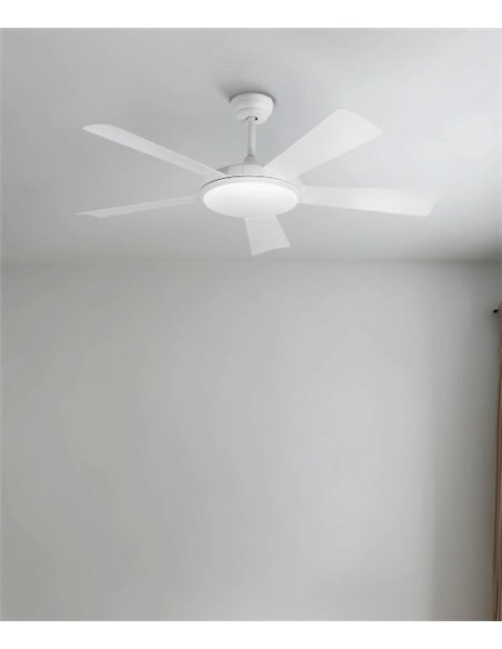 Ventilador de techo con luz LED y motor DC Saona - Faro