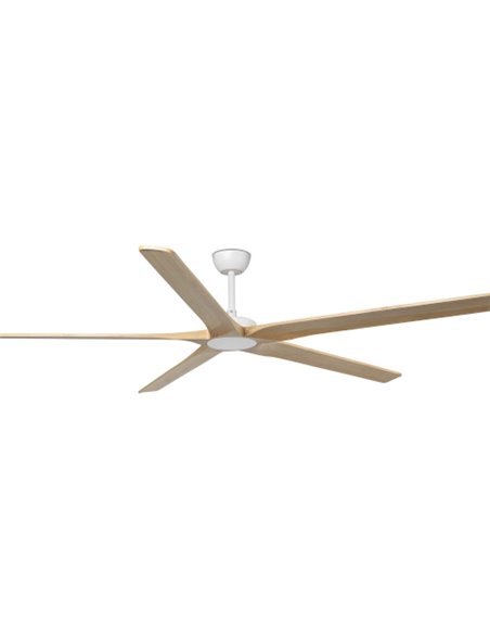 Ventilador de techo Bigwood 20 XL - Faro - Palas de madera FSC de pino, motor DC