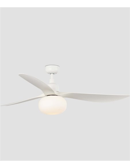 Ventilador de techo con luz Outwood L Tuya - Faro - Ventilador Smart blanco apto para exterior