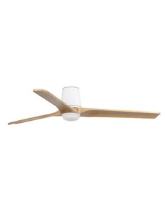 Ventilador de techo con luz Heywood Tub LED L - Faro - Ventilador DC de pino 2