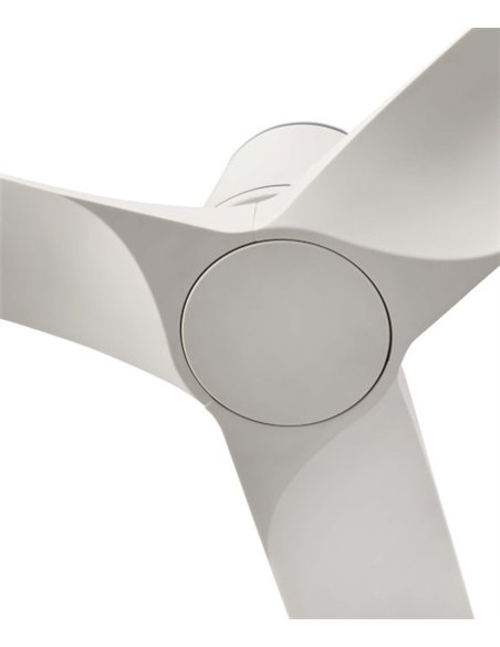 Ventilador de techo sin luz Hey Tub S - Faro - Ventilador blanco, diseño moderno