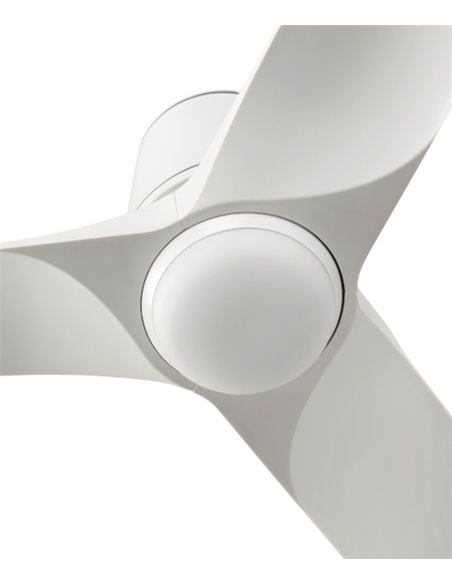 Ventilador de techo con luz Hey Tub LED S - Faro - Diseño blanco, motor DC