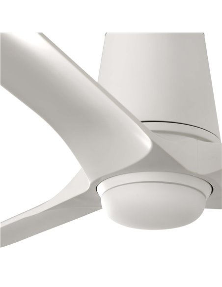 Ventilador de techo con luz Hey Tub LED S - Faro - Diseño blanco, motor DC