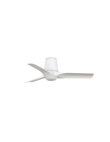 Ventilador de techo con luz Hey Tub LED S - Faro - Diseño blanco, motor DC