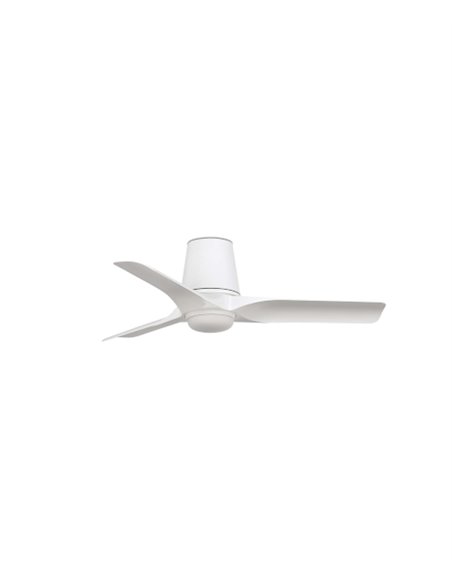 Ventilador de techo con luz Hey Tub LED S - Faro - Diseño blanco, motor DC