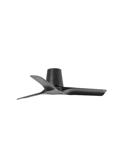 Ventilador de techo sin luz Hey Tub S - Faro - Palas de madera oscura, motor DC
