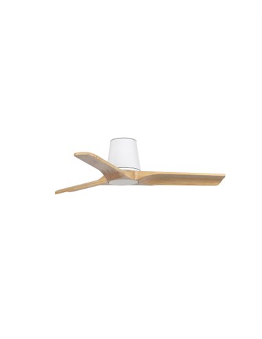 Ventilador de techo sin luz Heywood Tub S - Faro - Palas FSC de pino, motor DC
