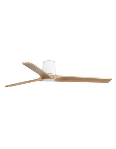 Ventilador de techo sin luz Heywood Tub L - Faro - Ventilador DC con palas de pino