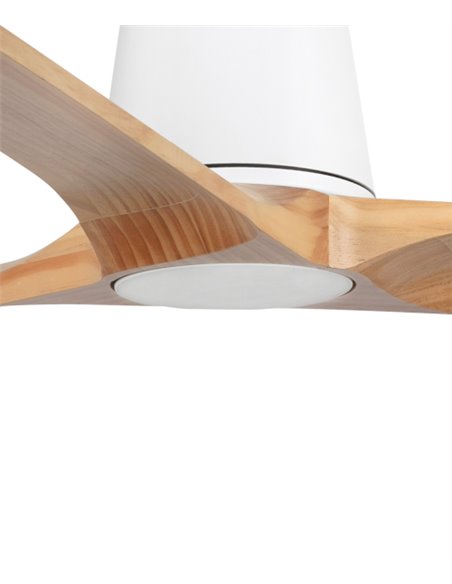 Ventilador de techo sin luz Heywood Tub L - Faro - Ventilador DC con palas de pino