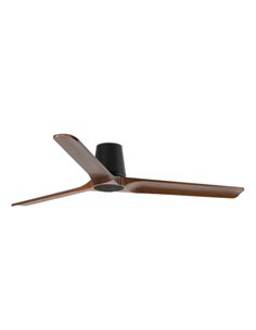 Ventilador de techo sin luz Heywood Tub L - Faro - Ventilador DC con palas FSC de nogal 2