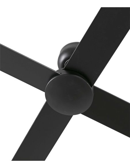 Ventilador de techo Rudder L - Faro - Palas reversibles negro/nogal