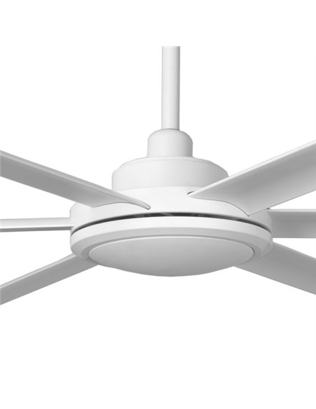 Ventilador de techo sin luz Rotterdam 20 XL - Faro - Ventilador DC blanco, tamaño industrial