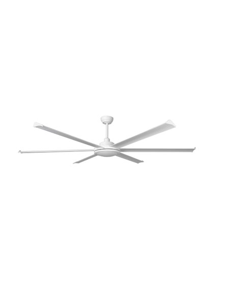 Ventilador de techo sin luz Rotterdam 20 XL - Faro - Ventilador DC blanco, tamaño industrial