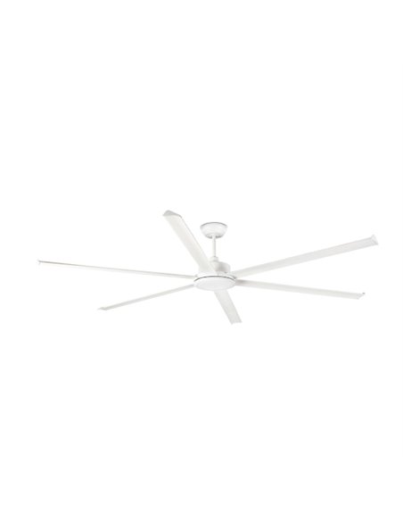 Ventilador de techo Rotterdam 25 XXL - Faro - Ventilador DC blanco, tamaño grande