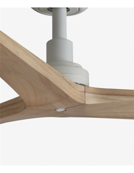 Ventilador de techo Klim Smart M - Faro - Palas de madera de pino, motor DC