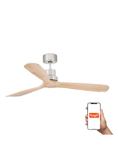 Ventilador de techo Lantau Smart L - Faro - Ventilador DC sin luz, palas de pino