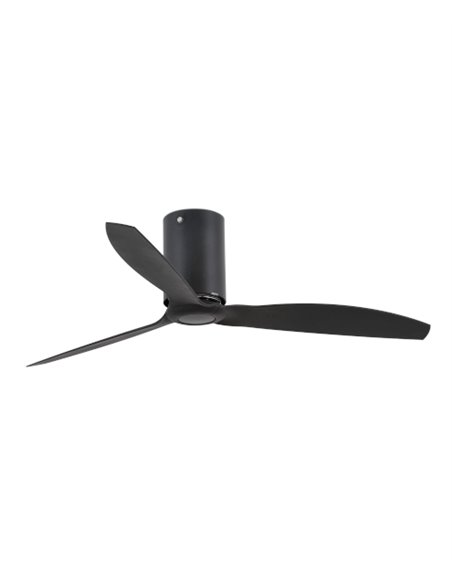 Ventilador de techo sin luz Mini Tube Fan M - Faro - Ventilador DC negro mate
