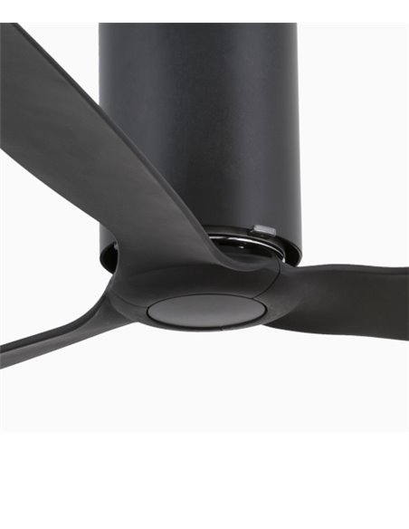 Ventilador de techo sin luz Mini Tube Fan M - Faro - Ventilador DC negro mate