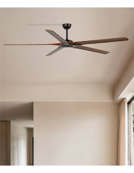 Ventilador de techo Bigwood 20 XL - Faro - Ventilador Smart sin luz de madera plywood