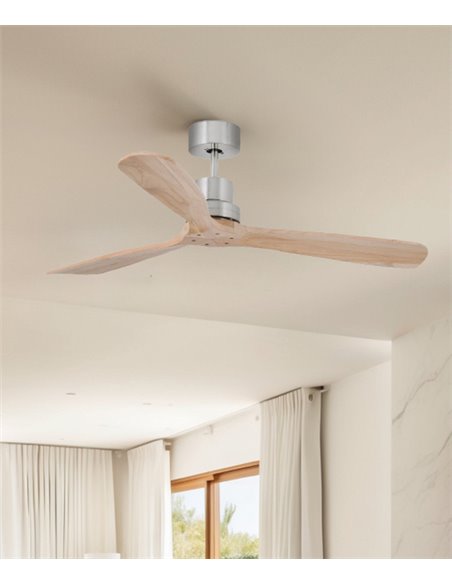 Ventilador de techo Lantau Smart L - Faro - Ventilador DC sin luz, palas de pino
