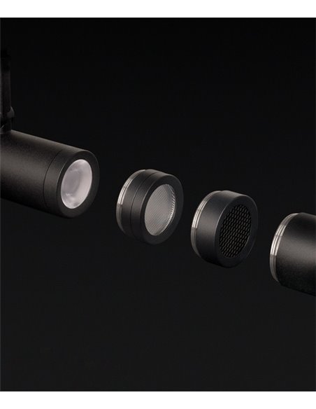 Lámpara foco para carril 24V Coco - Arkoslight - Diseño orientable LED Lámpara foco para carril 24V Coco - Arkoslight - Diseño orientable LED