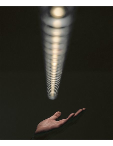 Lámpara colgante lineal Loop - Arkoslight - Lámpara LED minimalista