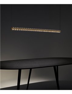 Lámpara colgante lineal Loop - Arkoslight - Lámpara LED minimalista