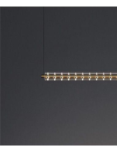 Lámpara colgante lineal Loop - Arkoslight - Lámpara LED minimalista Lámpara colgante lineal Loop - Arkoslight - Lámpara LED minimalista