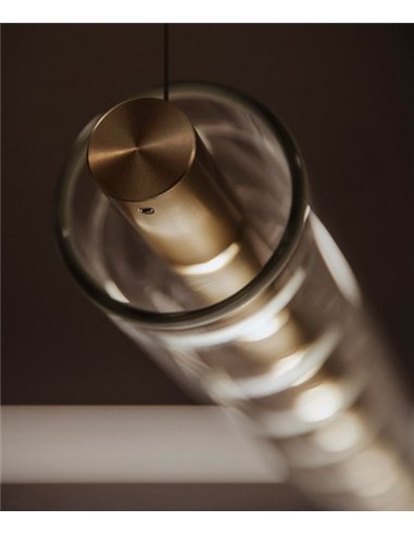 Lámpara colgante lineal Loop - Arkoslight - Lámpara LED minimalista Lámpara colgante lineal Loop - Arkoslight - Lámpara LED minimalista