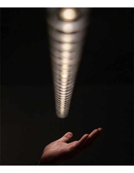 Lámpara colgante lineal Loop - Arkoslight - Lámpara LED minimalista
