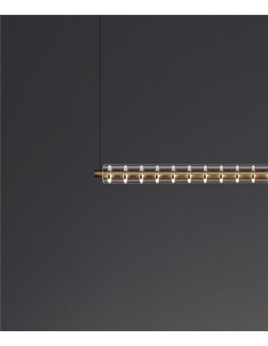 Lámpara colgante lineal Loop - Arkoslight - Lámpara LED minimalista Lámpara colgante lineal Loop - Arkoslight - Lámpara LED minimalista