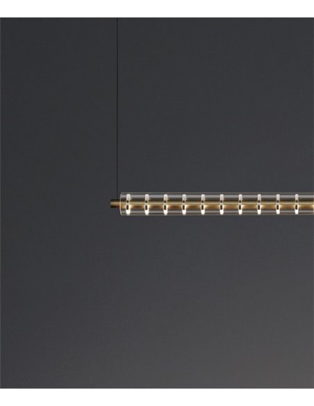 Lámpara colgante lineal Loop - Arkoslight - Lámpara LED minimalista