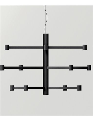 Lámpara colgante Art Chandelier - Arkoslight - Lámpara minimalista de 3 alturas